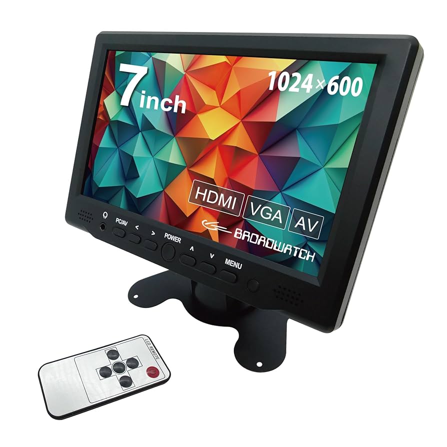 Amazon.co.jp: Broadwatch 7インチ LCDモニター HDMI VGA AV対応